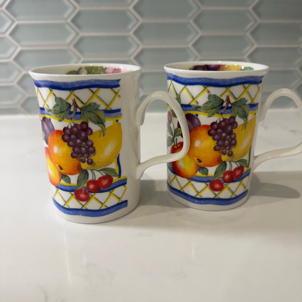 Roy Kirkham Fine Bone China mugs (2)